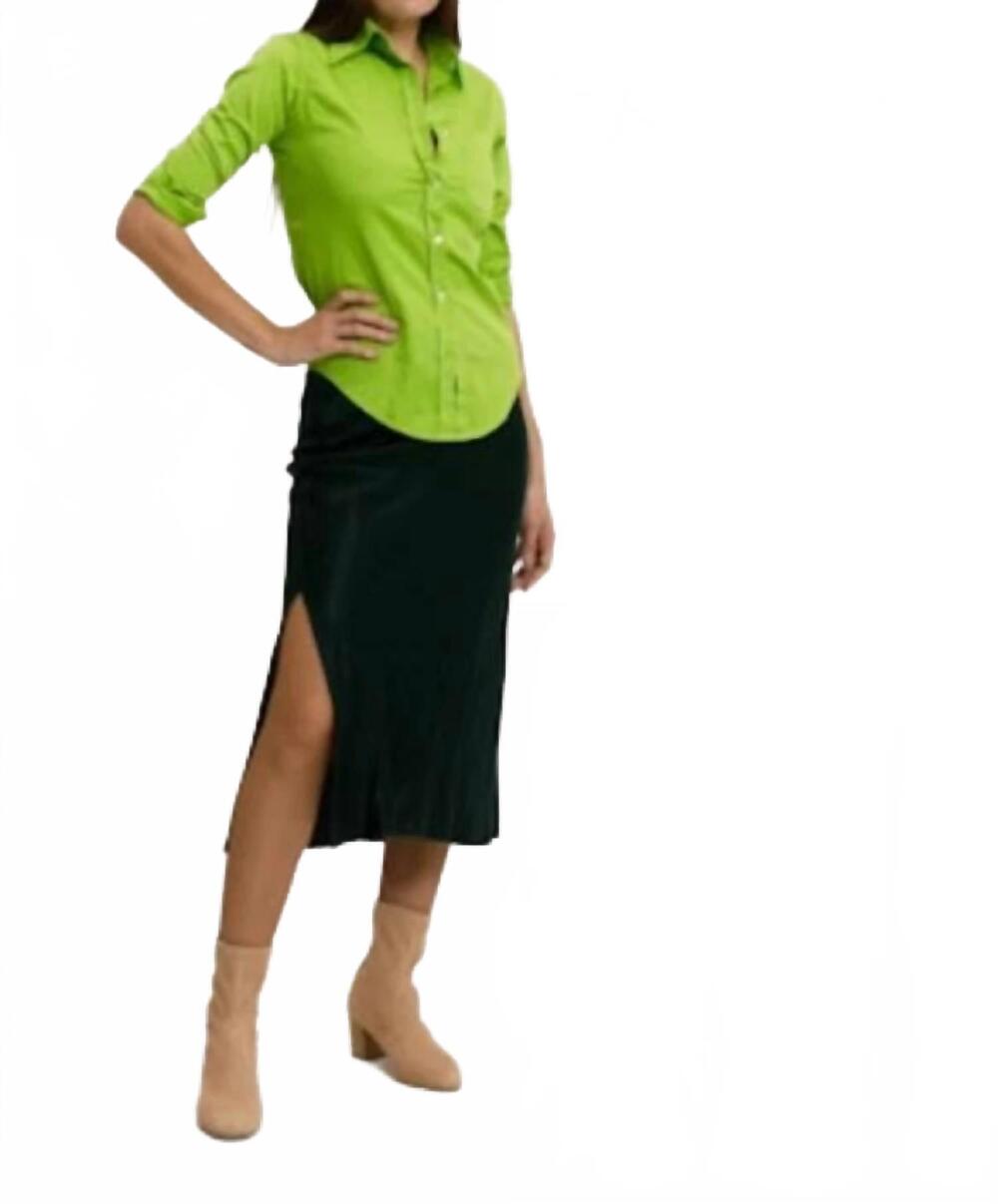 NEW CALI DREAMING elastic waist slip skirt in alpine